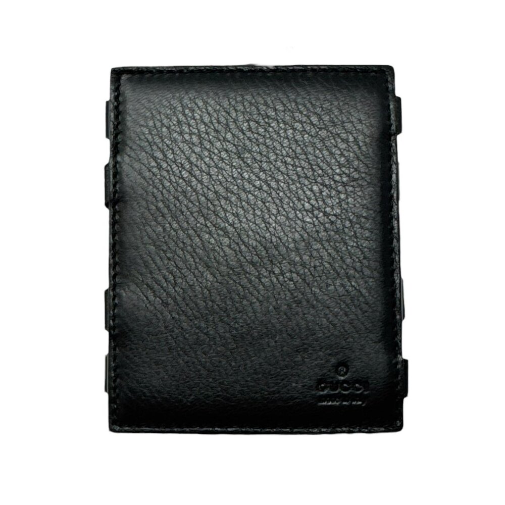 Gucci Pebbled Leather Magic Flip Card Holder